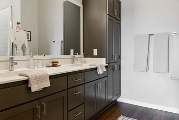 Hallon I - designer cabinetry at The Hallon luxury apartments in Hopkins, MN